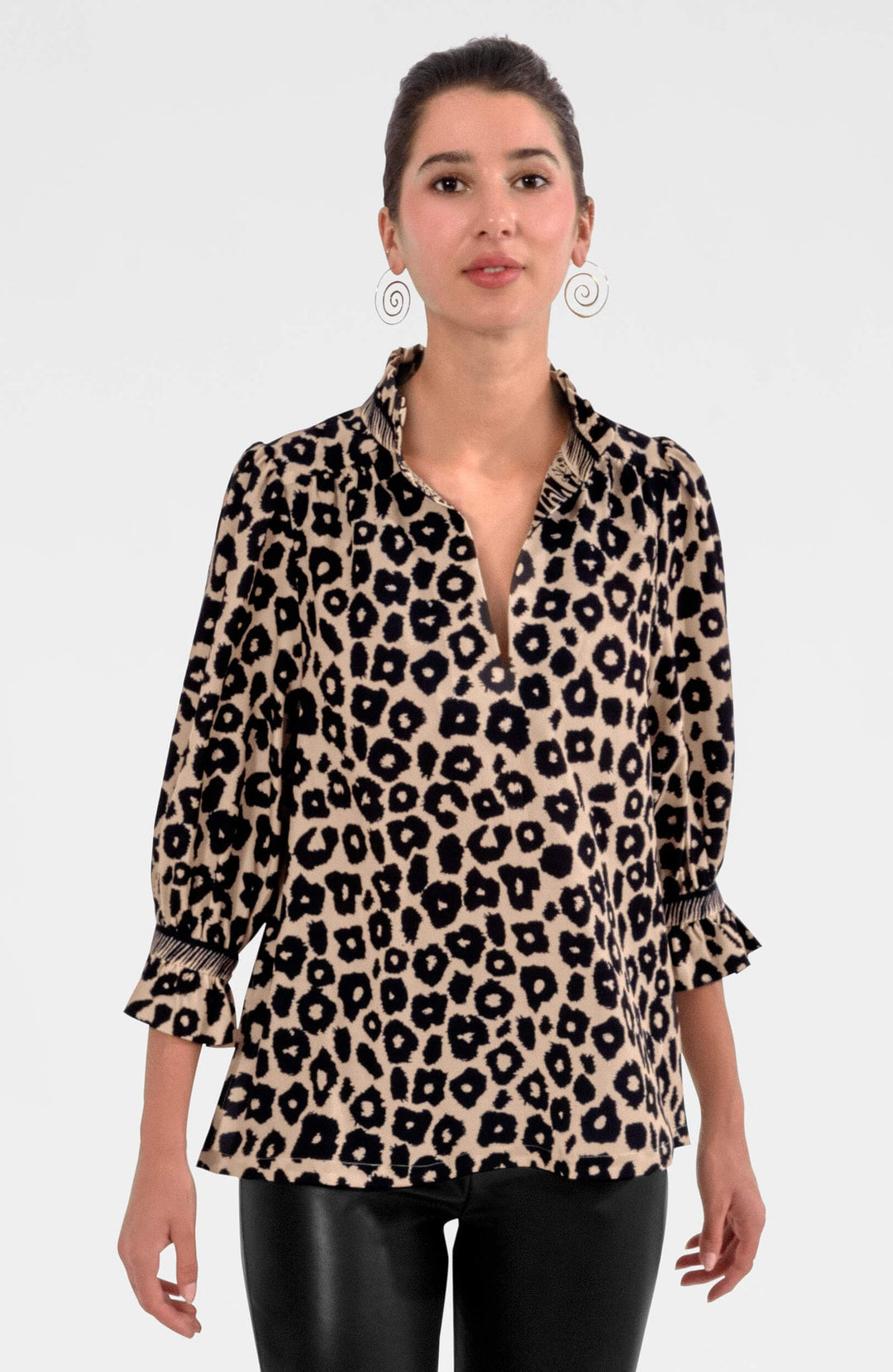 Gretchen Scott Ruffneck Tunic - Me Jane