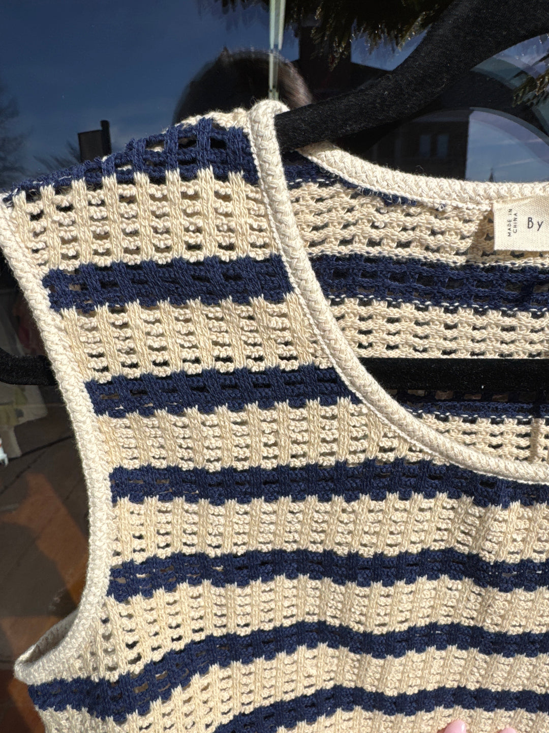 By Together Sweater Tank - Natural Navy