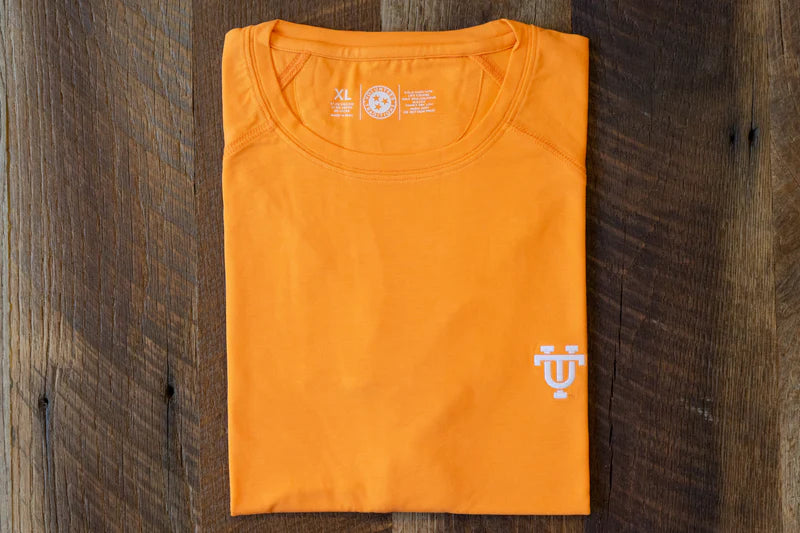 Volunteer Traditions Interlocking UT Active Tee- Orange