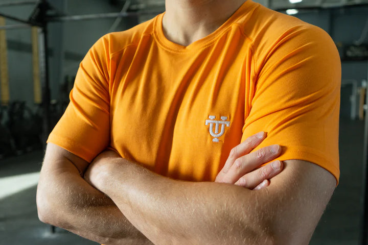 Volunteer Traditions Interlocking UT Active Tee- Orange