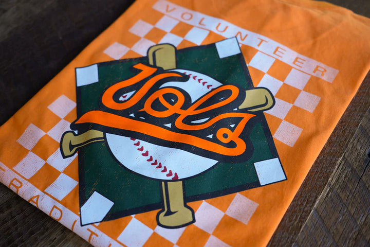 Volunteer Traditions Diamond Vols Pocket Tee- Orange