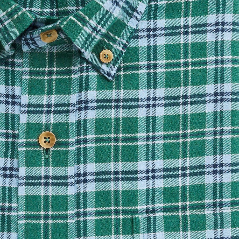 Onward Reserve Edinburgh Featherweight Flannel Shirt - Bottle Green