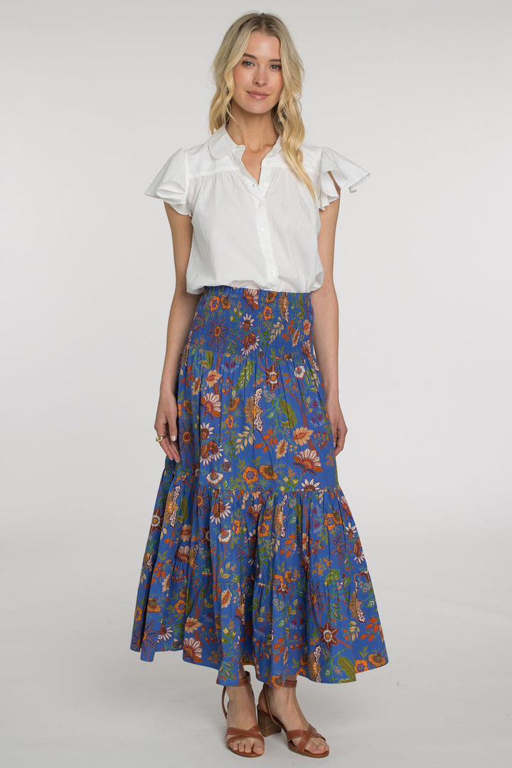 Elizabeth James Izzy Skirt Dress - Secret Garden Sapphire