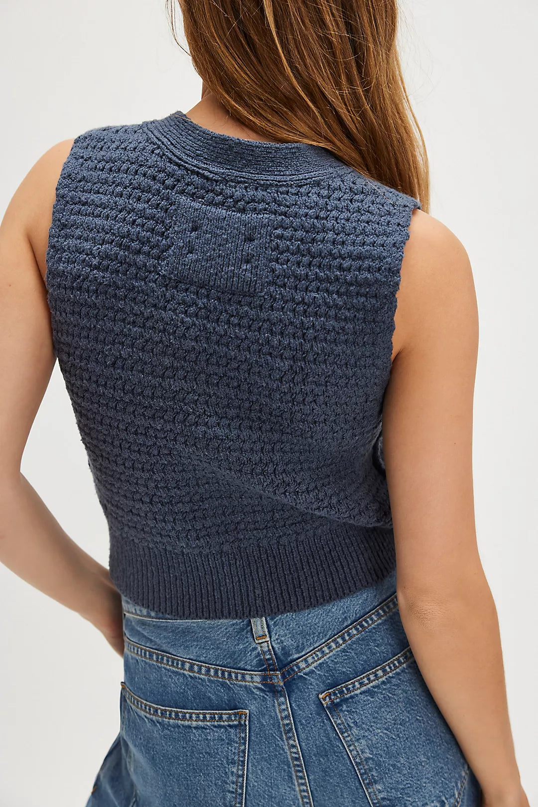 Free People Ava Vest - Vintage Indigo