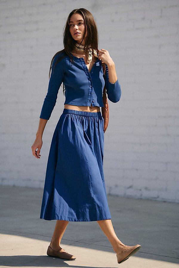 Free People Perfect Tones Set- Navy