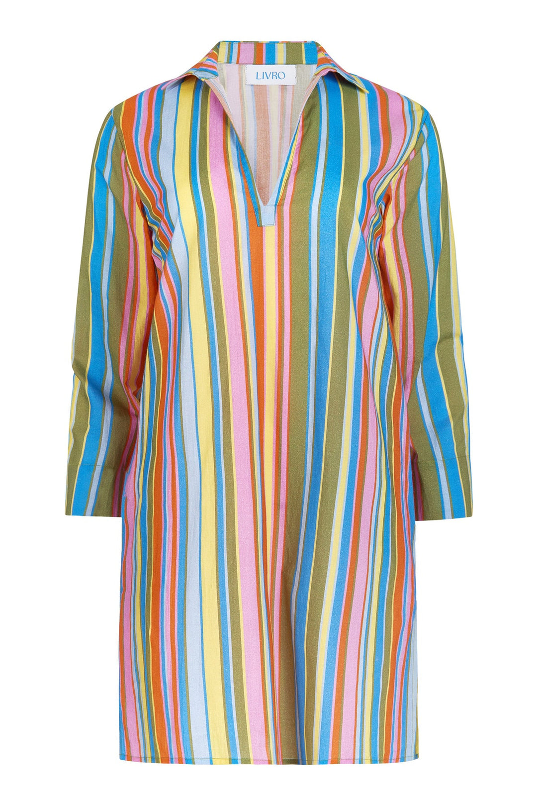 Livro Short Kurta Dress- Awning Stripes