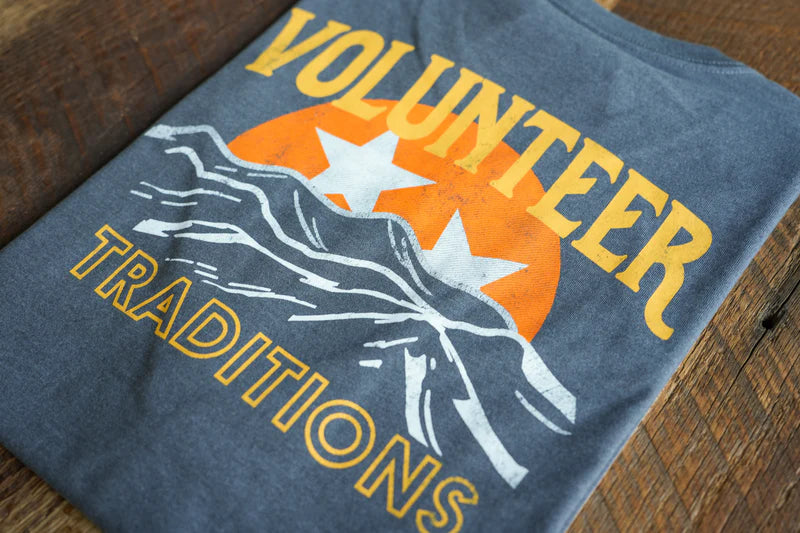 Volunteer Traditions Range Pocket Tee- Washed Navy