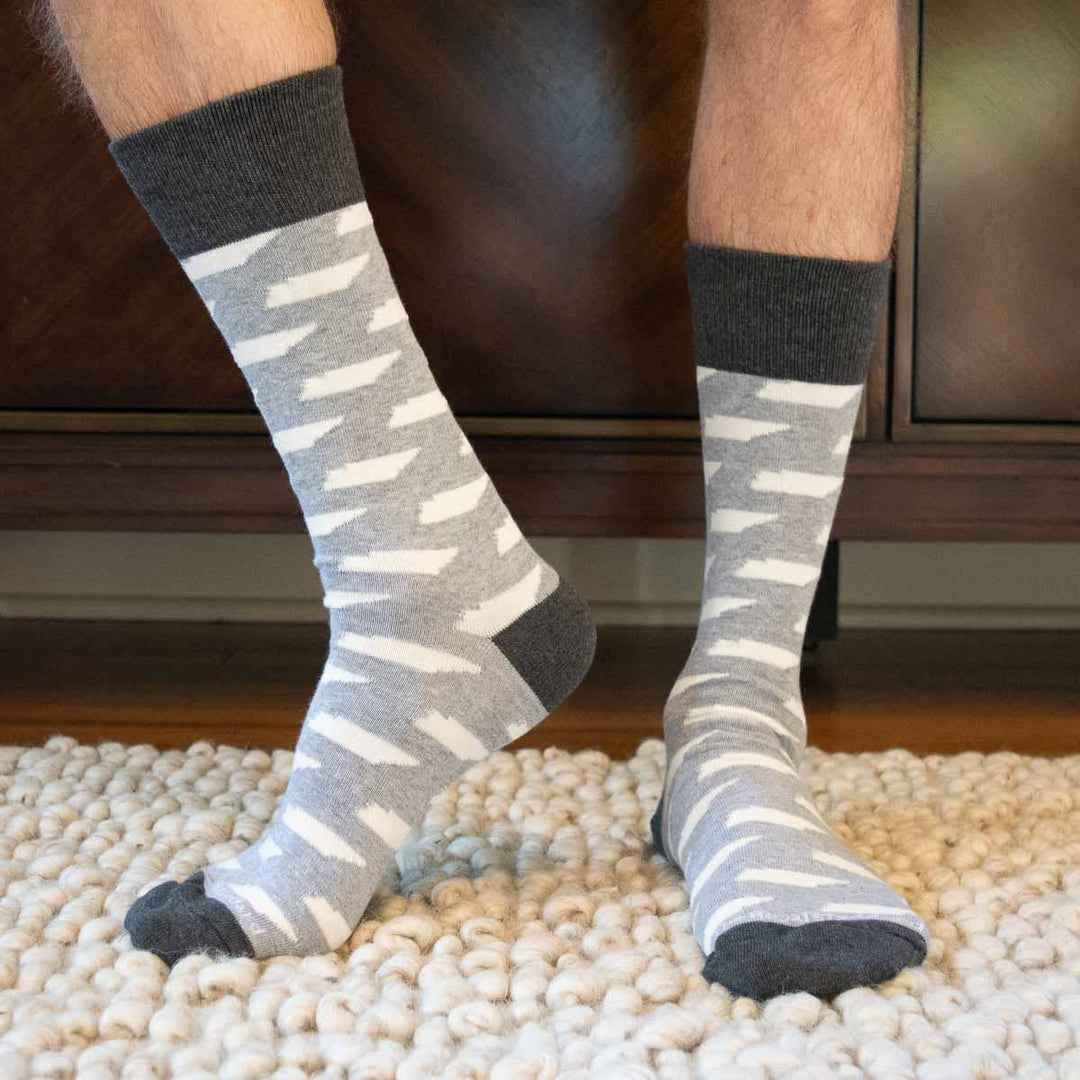 Tennessee Pride Socks- Gray/White