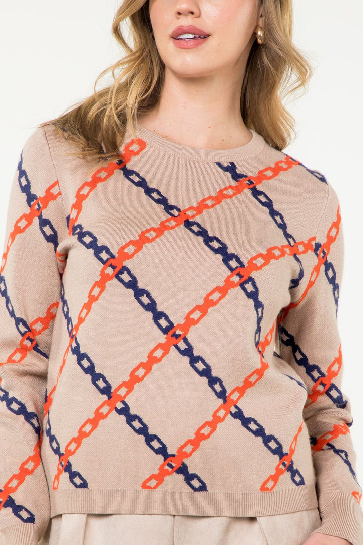 THML Chain Print Sweater